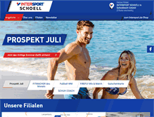 Tablet Screenshot of intersport-schoell.de